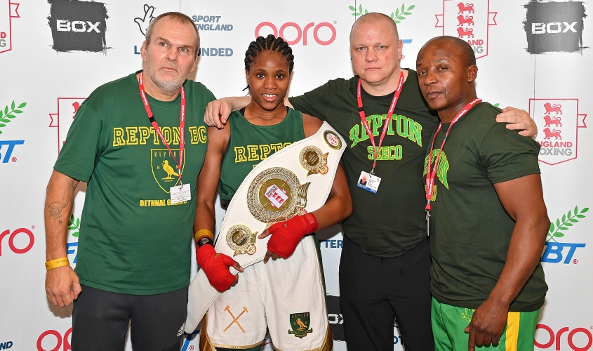 Caroline Dubois at the England Boxing National Youth Championships 2019